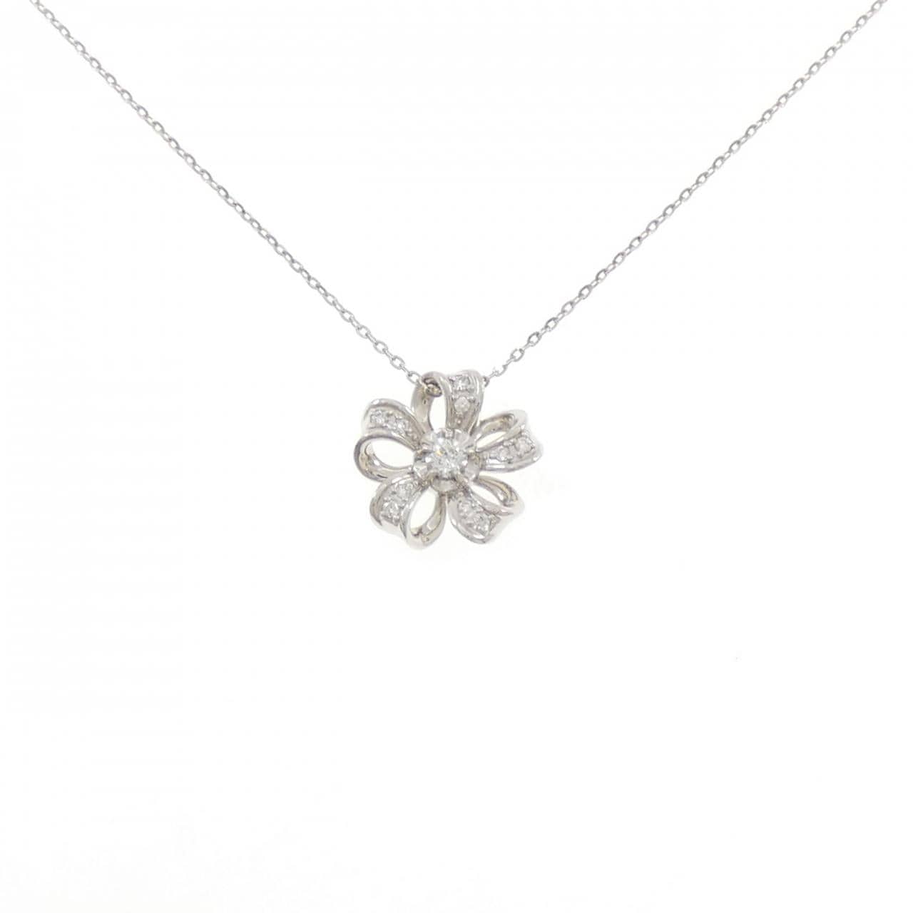 フェスタリア フラワー ダイヤモンド ネックレス 0.088CT