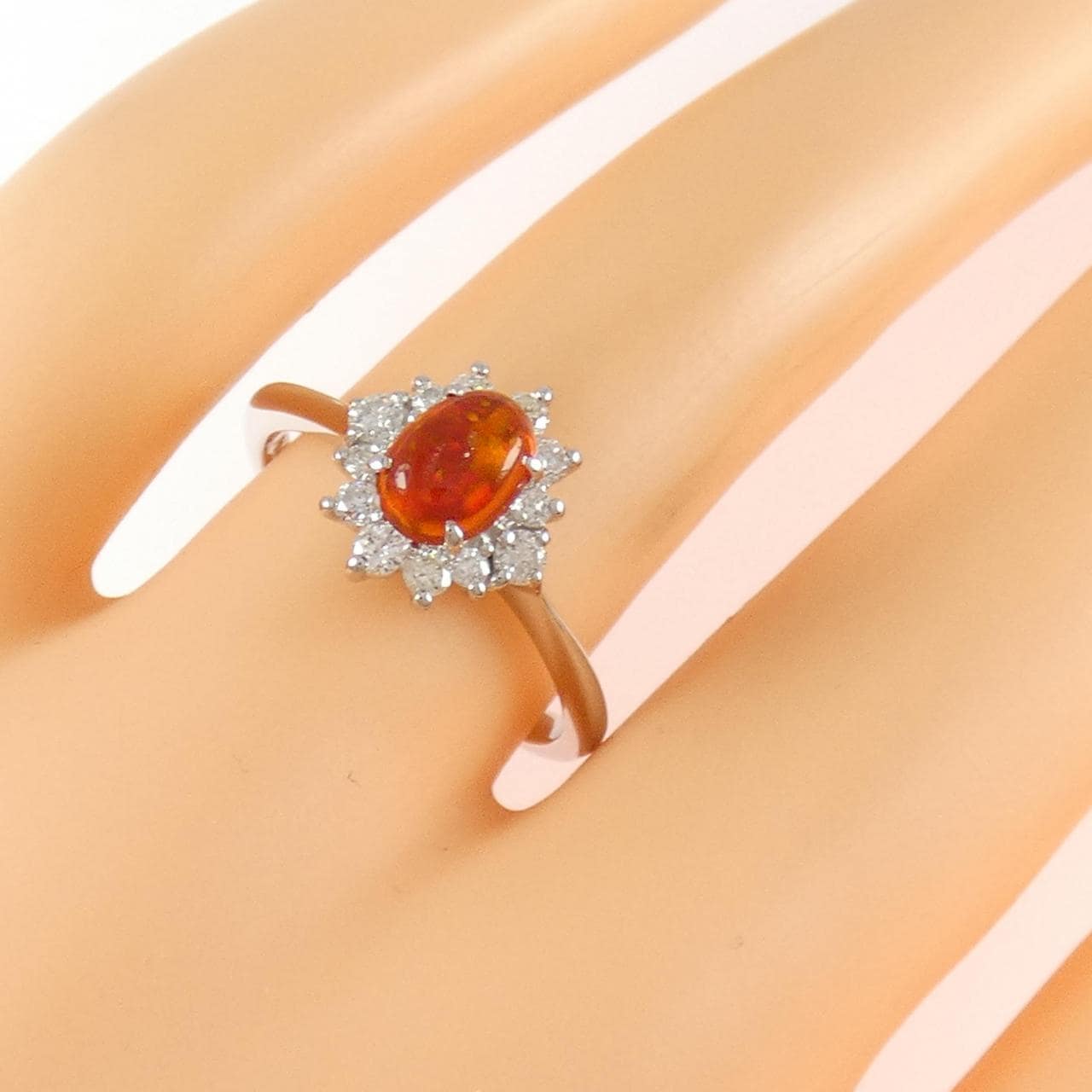 PT900 オパール リング 0.45CT