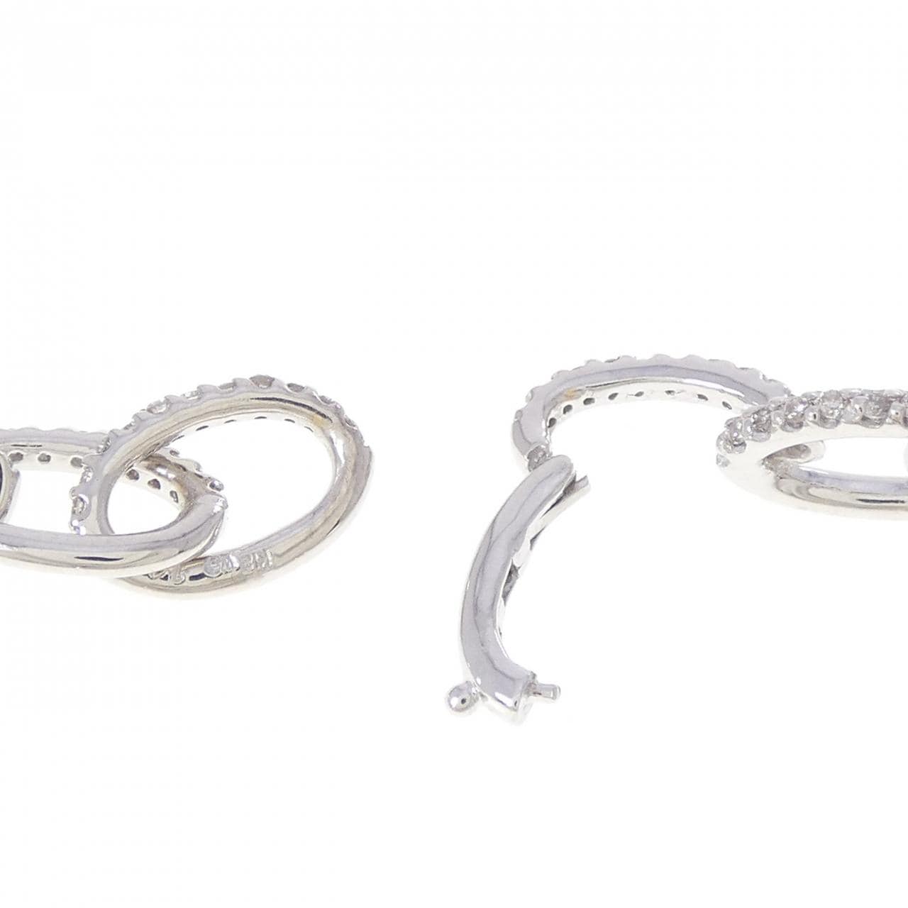 K18WG ダイヤモンド ブレスレット 1.40CT