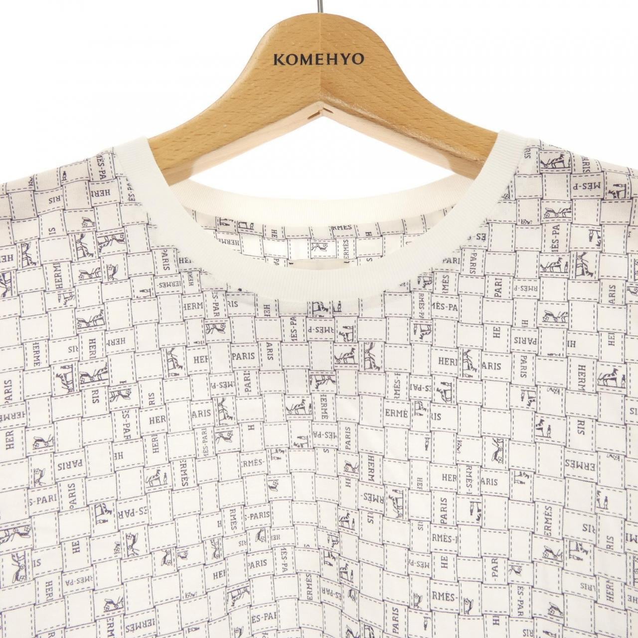 エルメス HERMES BOLDUC AU CARRE ボルデュックチェック 5E4645DK Tシャツ