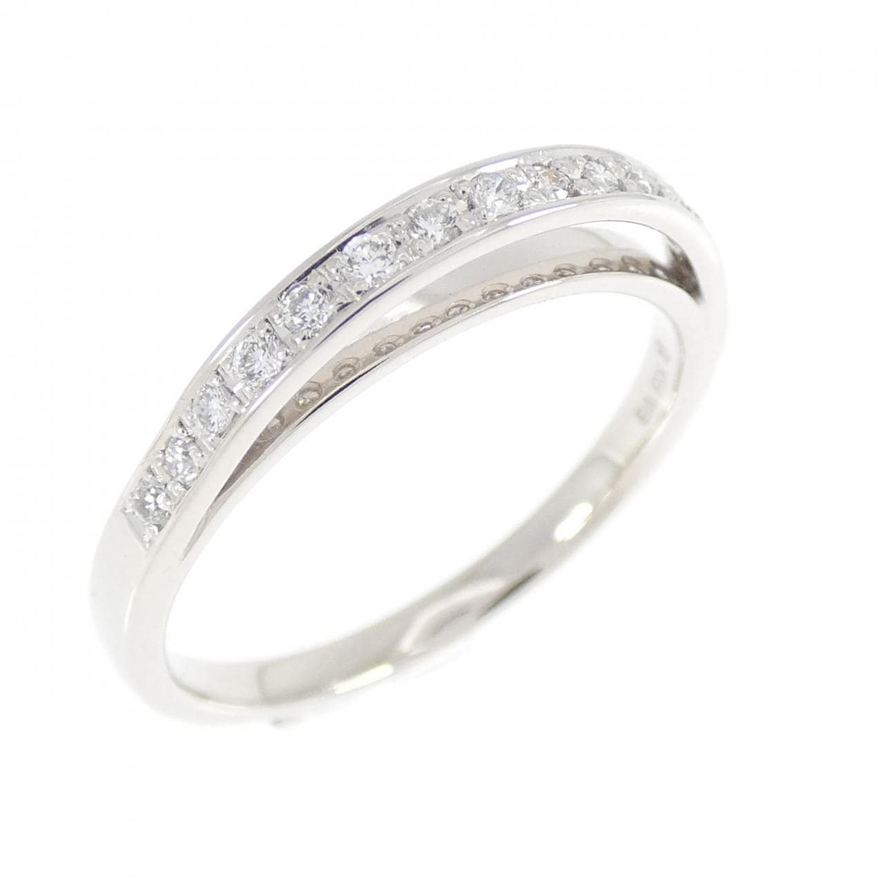 K18WG ダイヤモンド リング 0.16CT