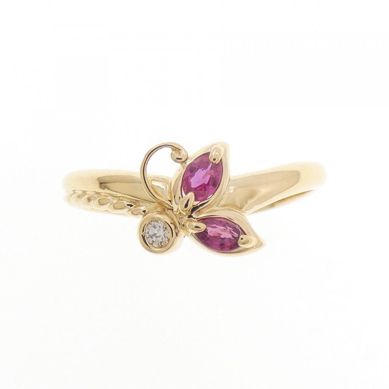 K18YG ルビー リング