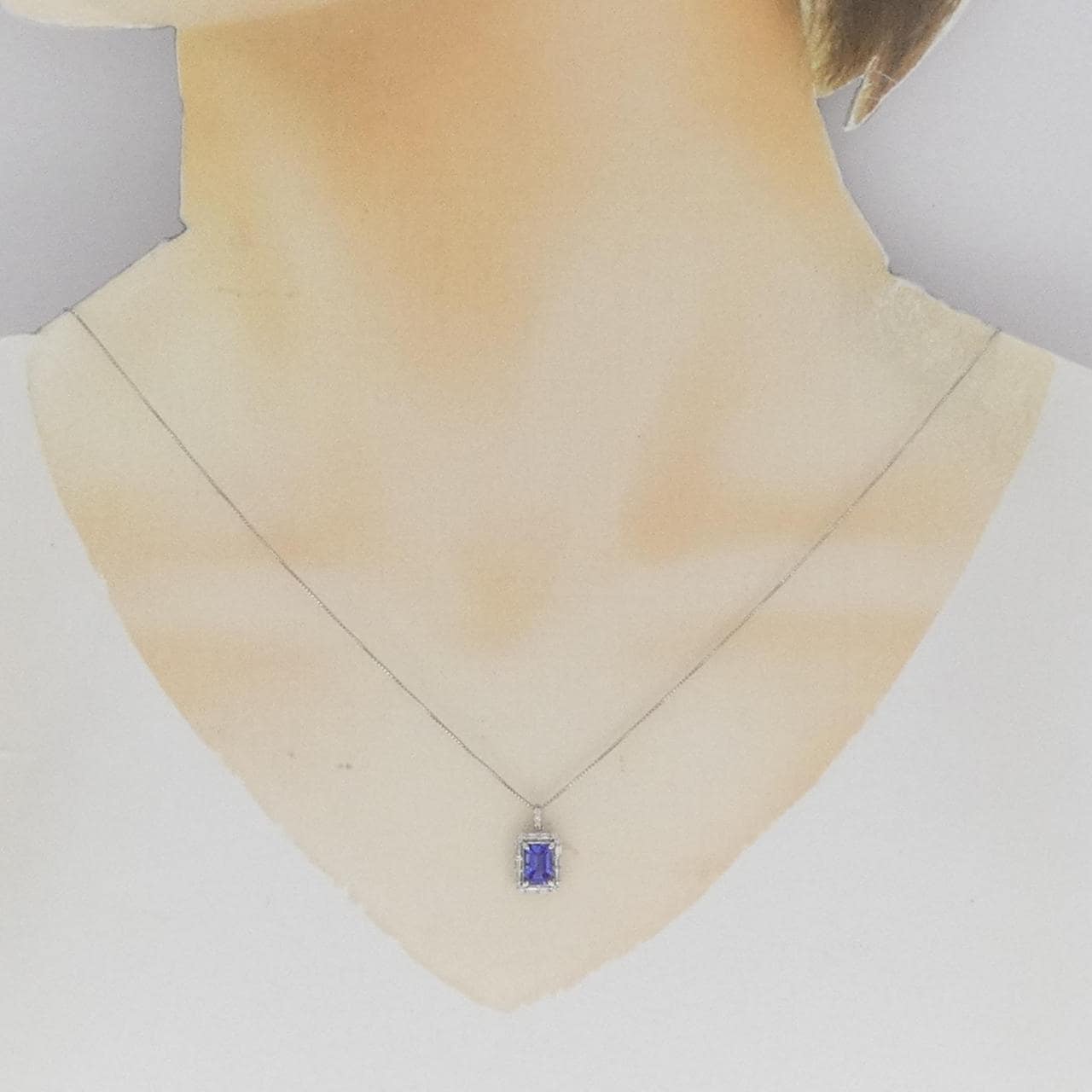 [BRAND NEW] PT Tanzanite Necklace 0.87CT