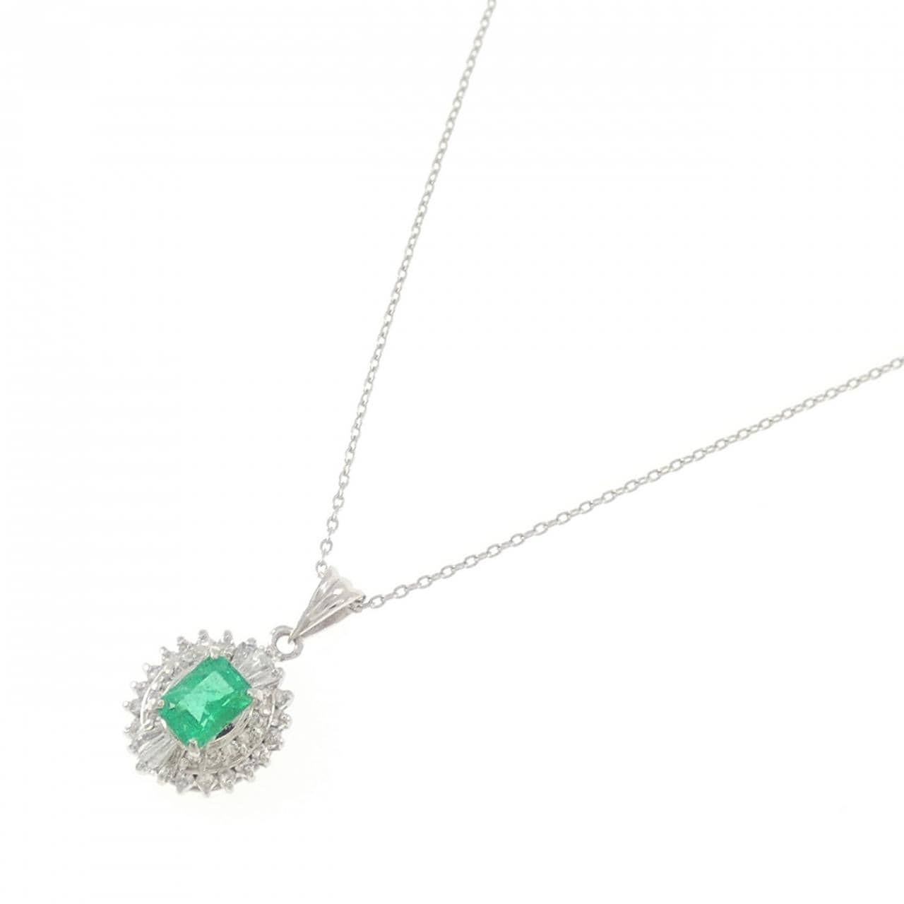 PT エメラルド ネックレス 0.44CT
