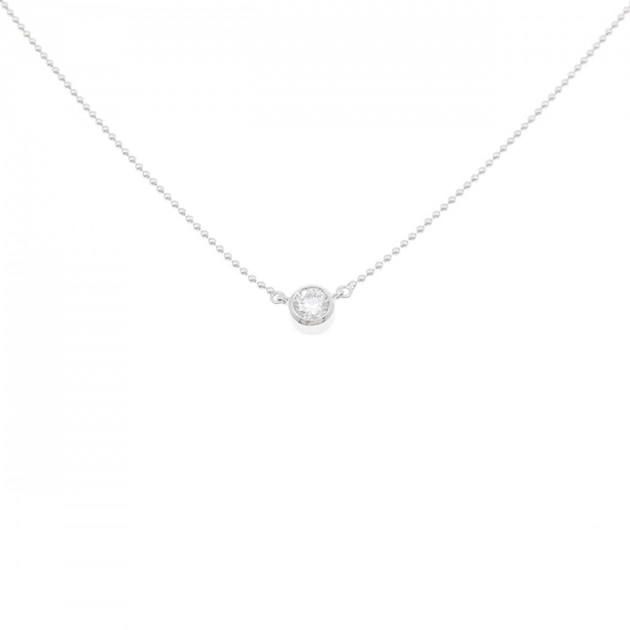 K18WG ダイヤモンド ネックレス 0.21CT