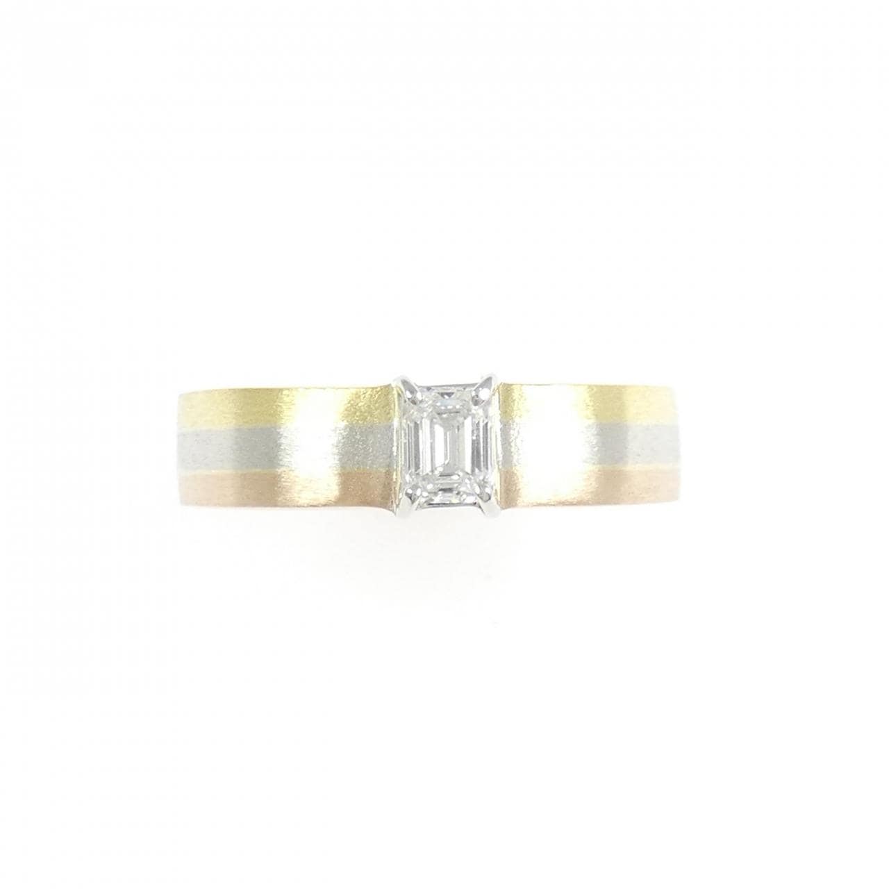 PT950/K18/K18PG ダイヤモンド リング 0.30CT