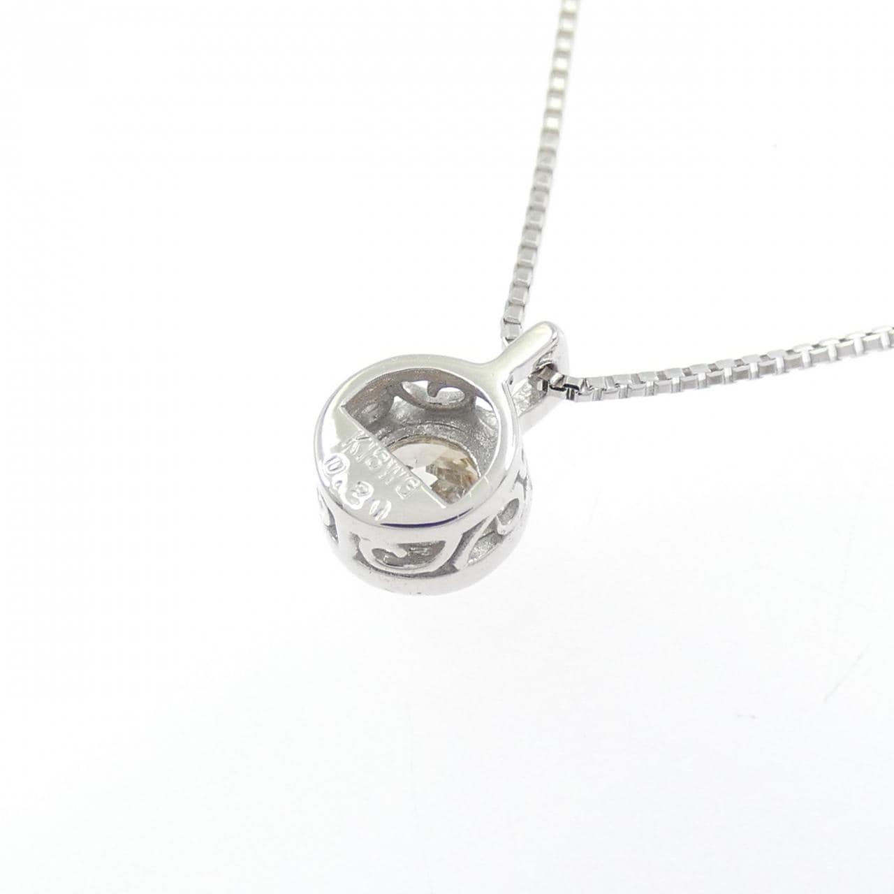 K18WG ダイヤモンド ネックレス 0.20CT