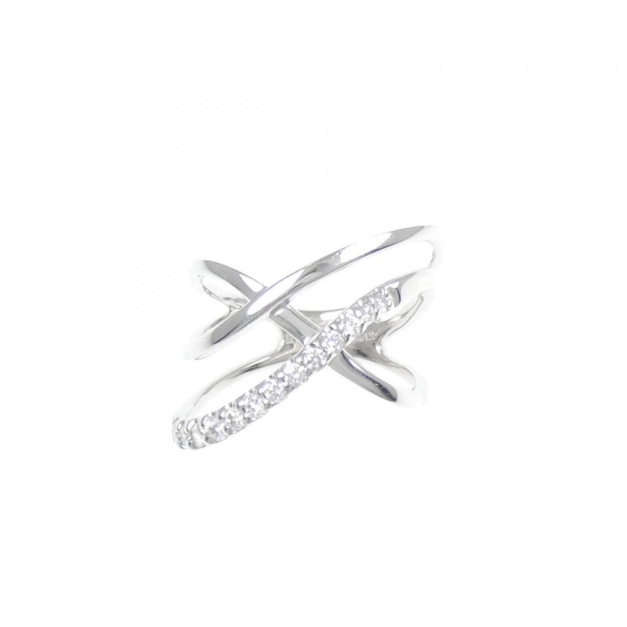 K18WG ダイヤモンド リング 0.25CT