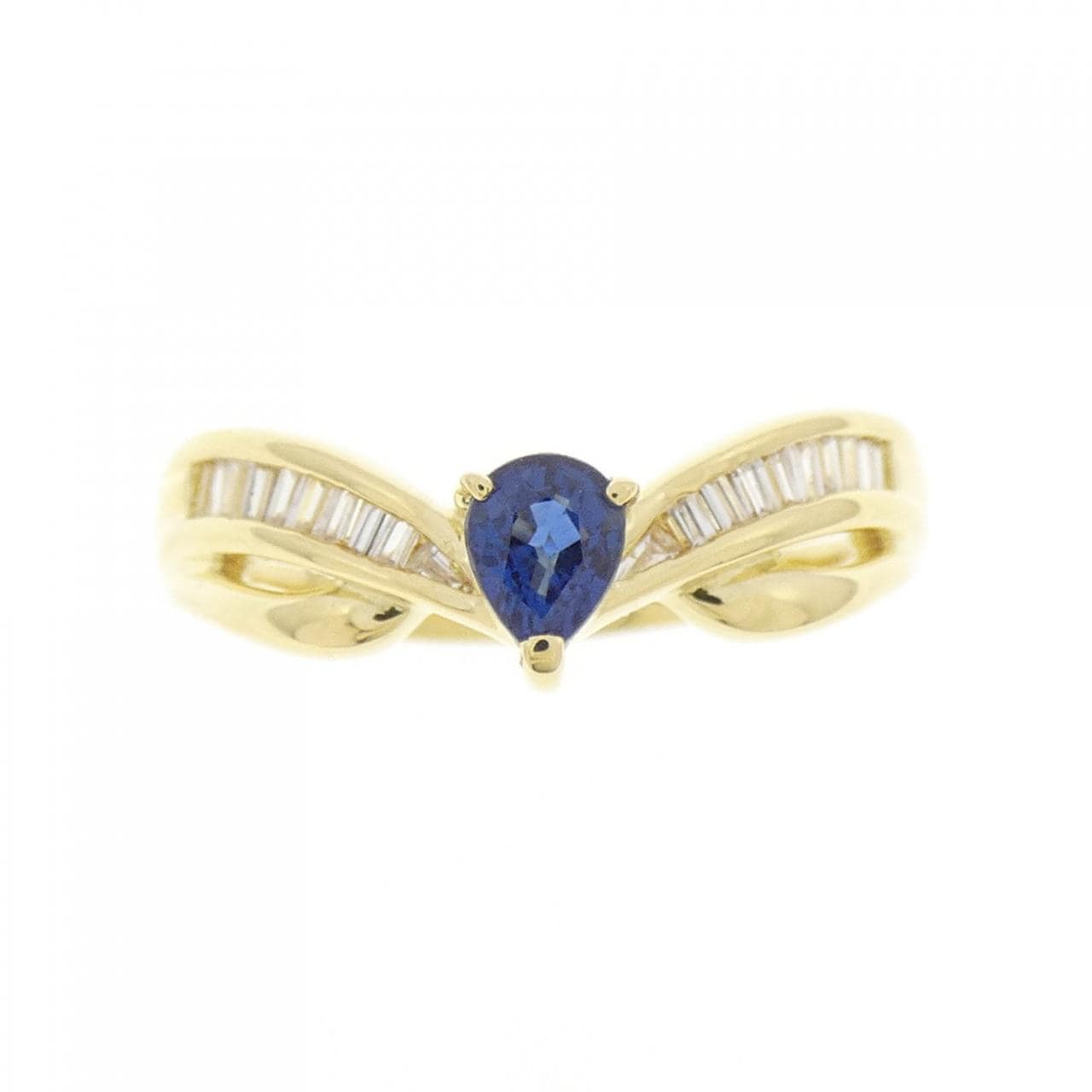 K18YG サファイヤ リング