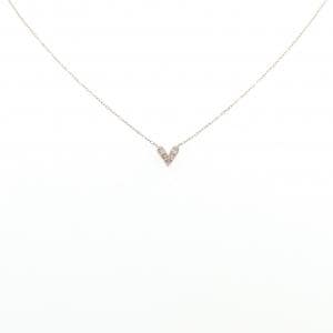 K10PG ハート ダイヤモンド ネックレス 0.05CT