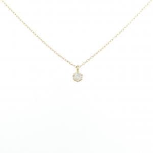 K18YG ソリティア ダイヤモンド ネックレス 0.05CT
