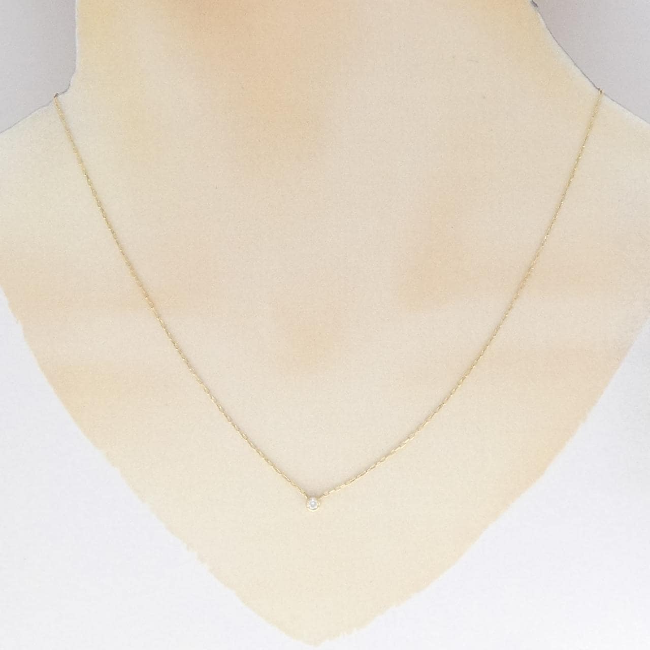 K18YG ダイヤモンド ネックレス 0.05CT