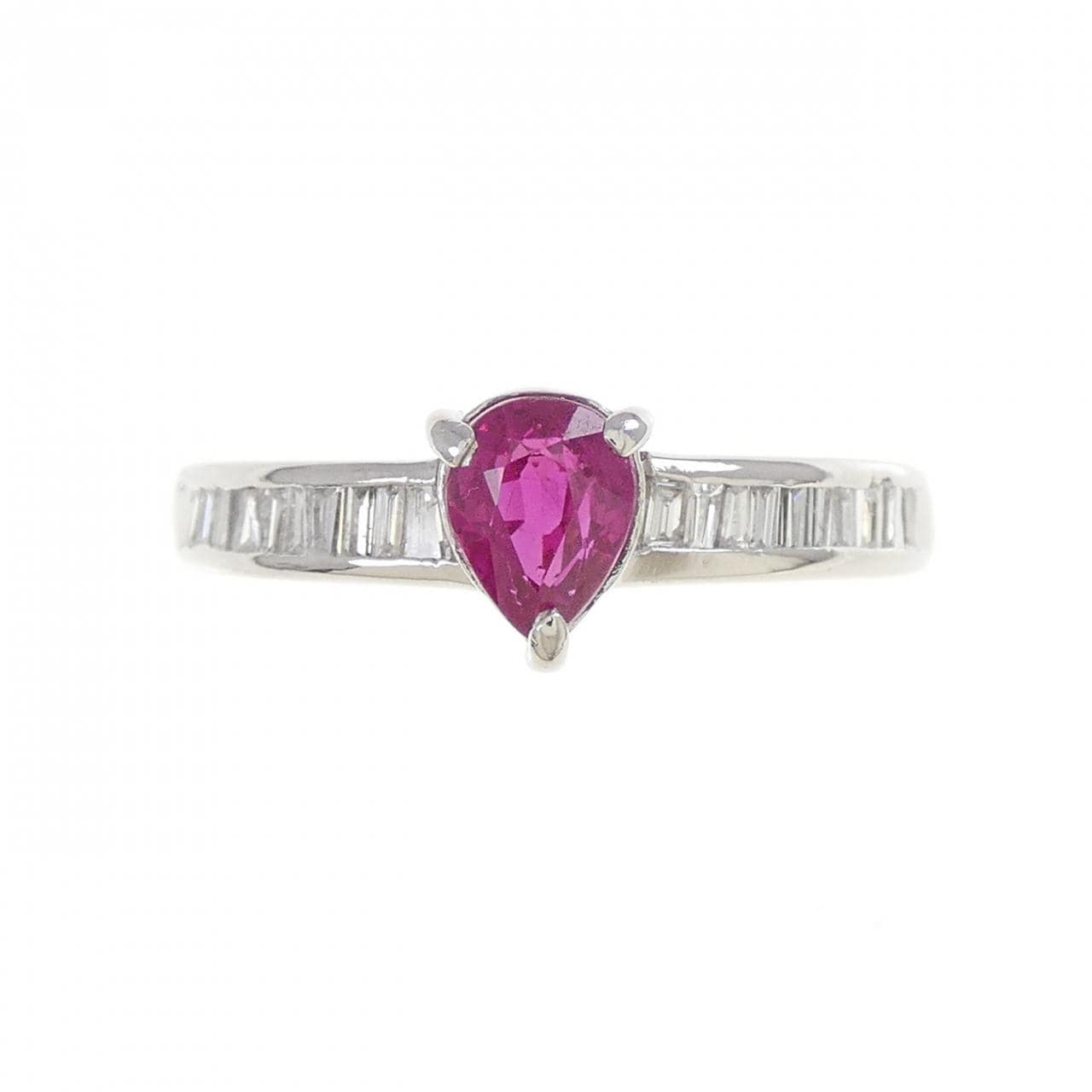 PT900 Ruby Ring 0.66CT