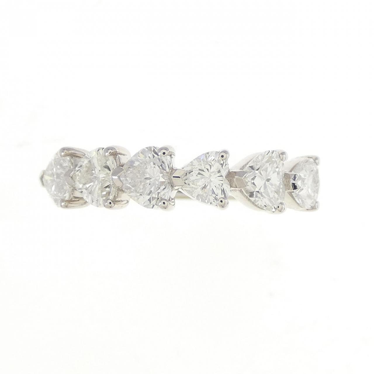 【新品】K18WG ハート ダイヤモンド リング 1.00CT