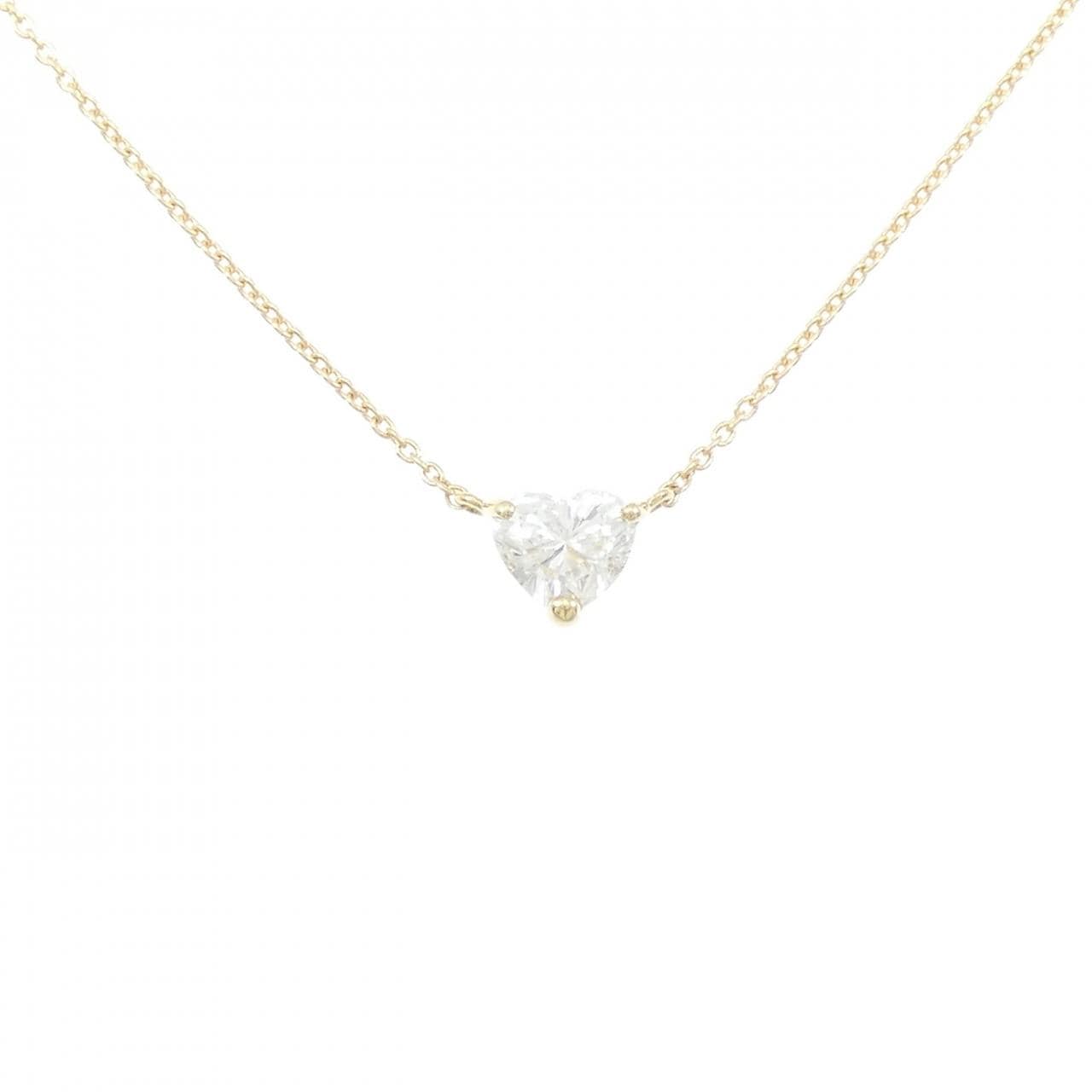 【リメイク】K18YG ダイヤモンド ネックレス 0.556CT H SI2 ハートシェイプ