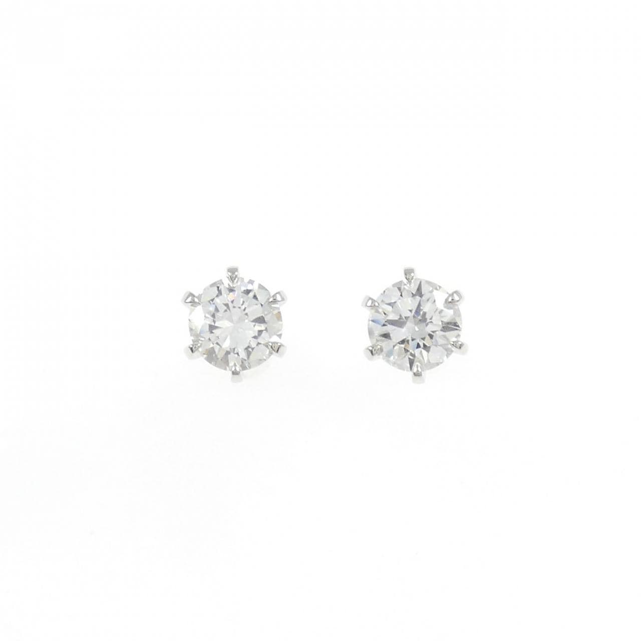 【リメイク】PT900/ST ダイヤモンド ピアス 0.308CT 0.317CT E VS2 VG-GOOD