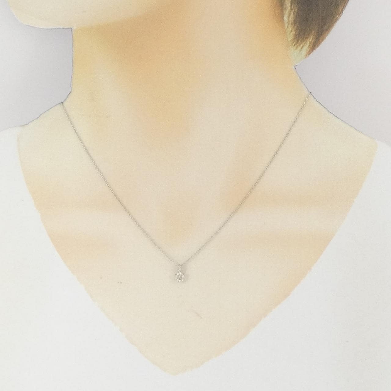 PT900/PT850 ダイヤモンド ネックレス 0.308CT