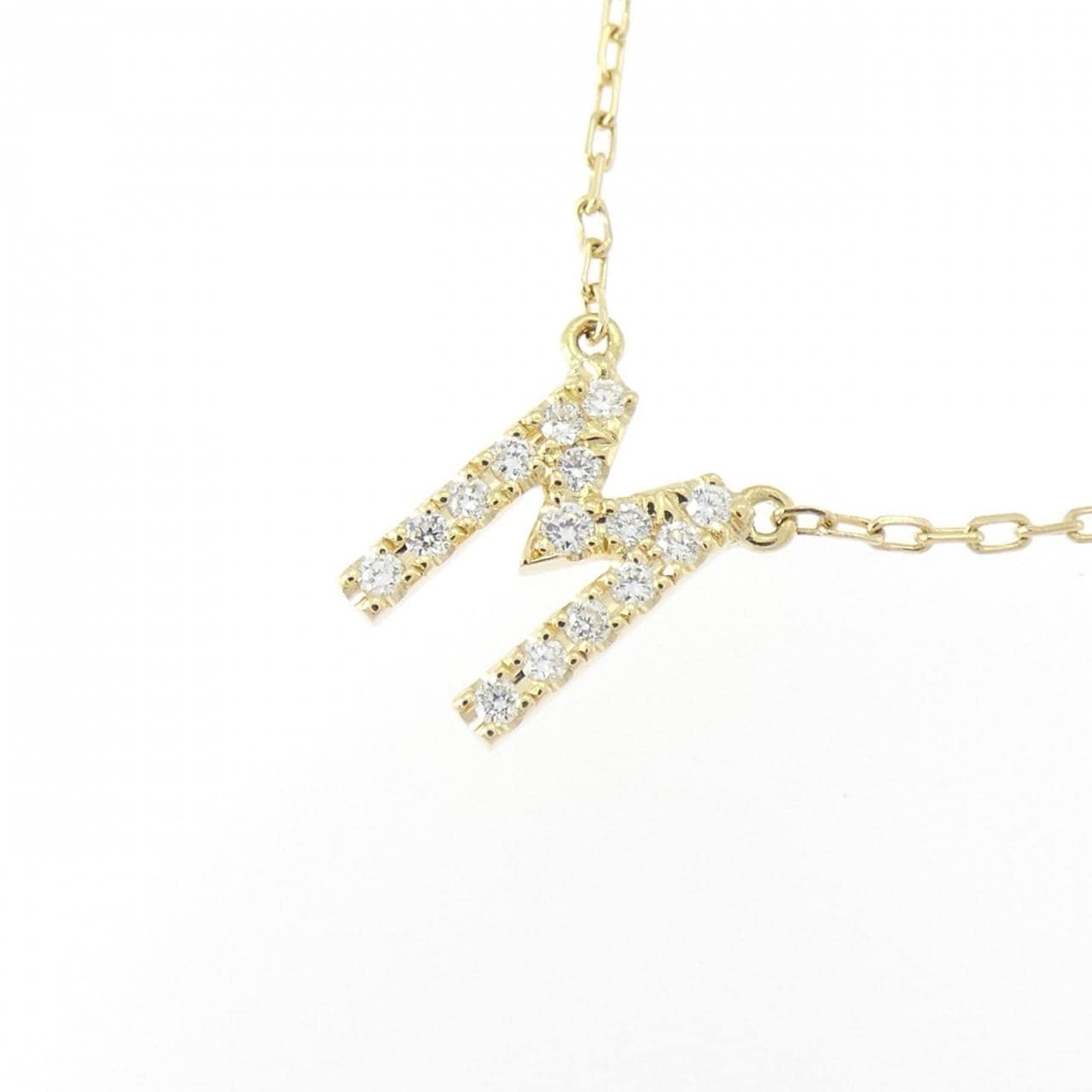 アーカー イニシャル ネックレス 0.06CT