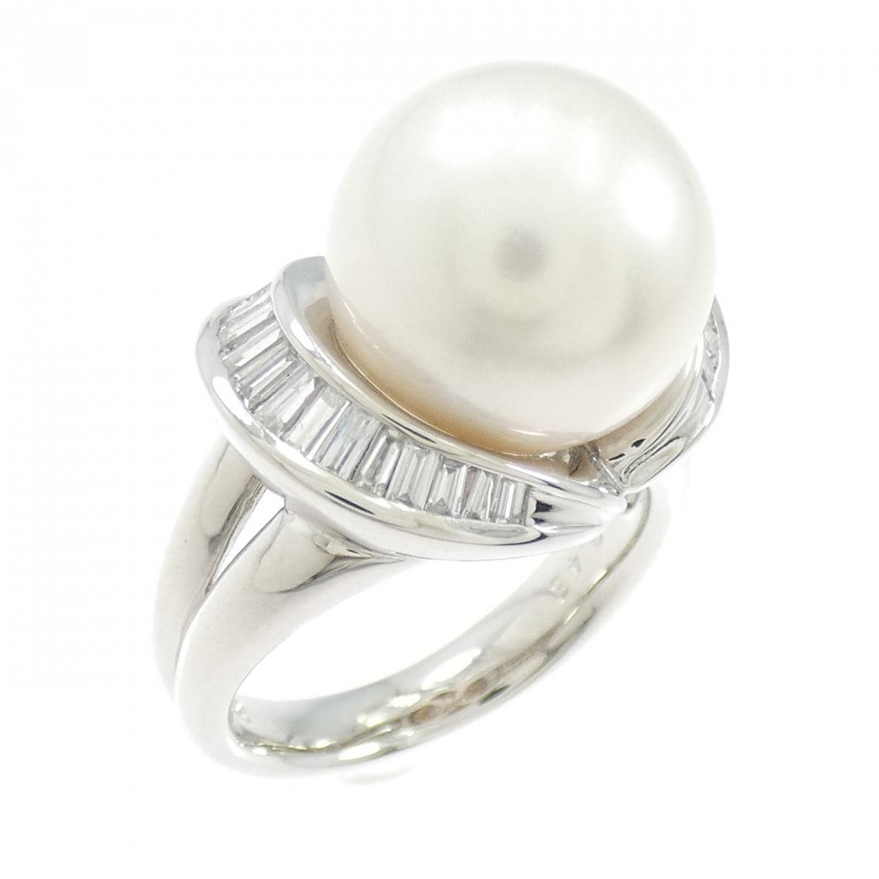 PT900 白蝶パール リング 12mm