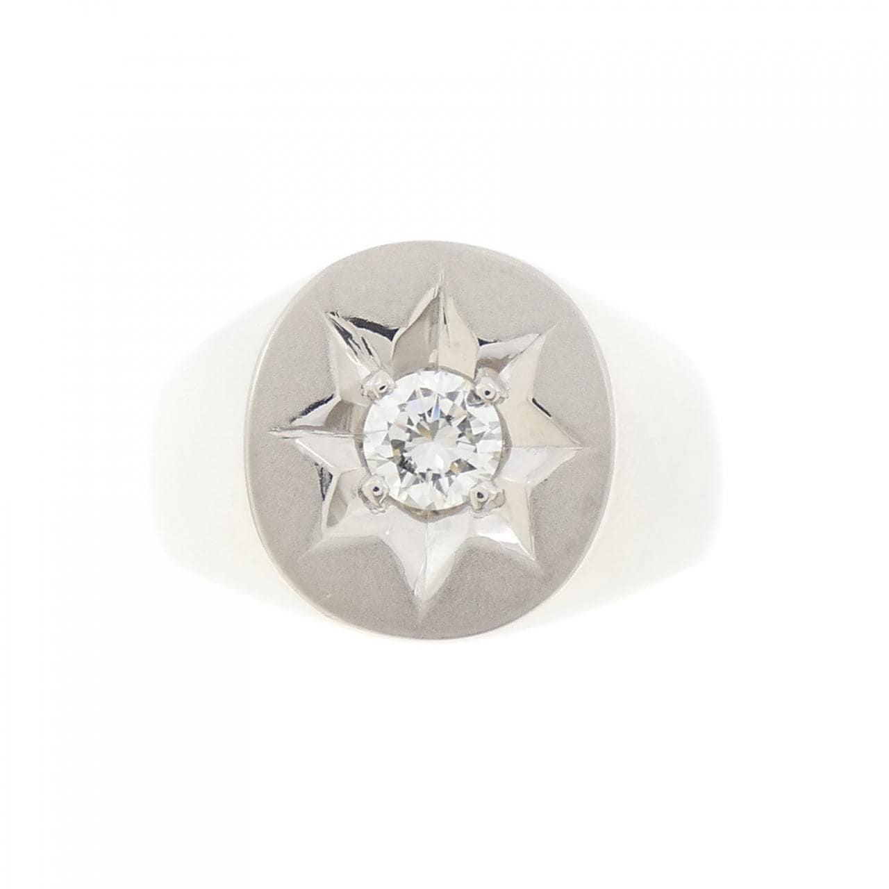 PT900钻石戒指，0.368克拉