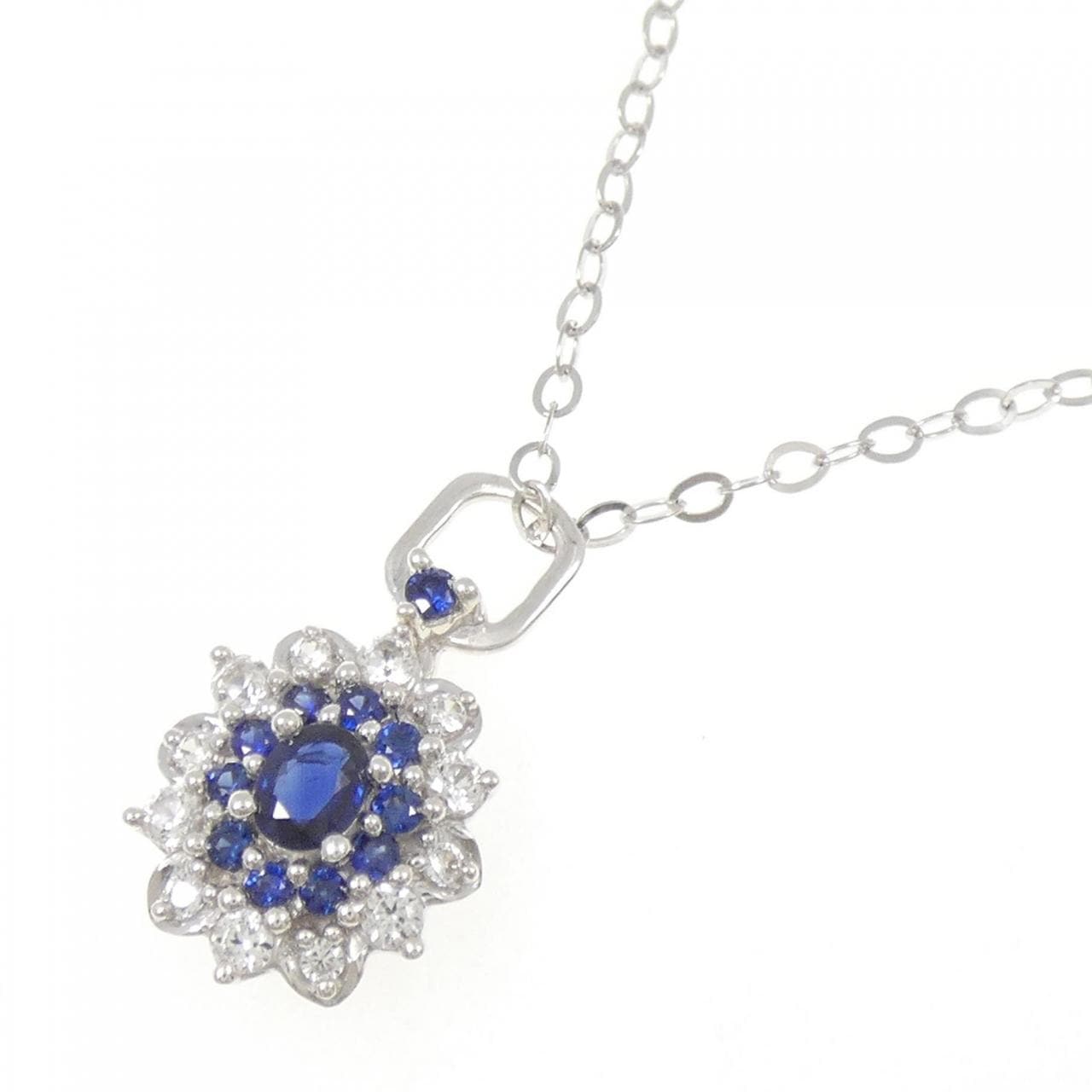 ジーエスティービー サファイヤ ネックレス 0.35CT