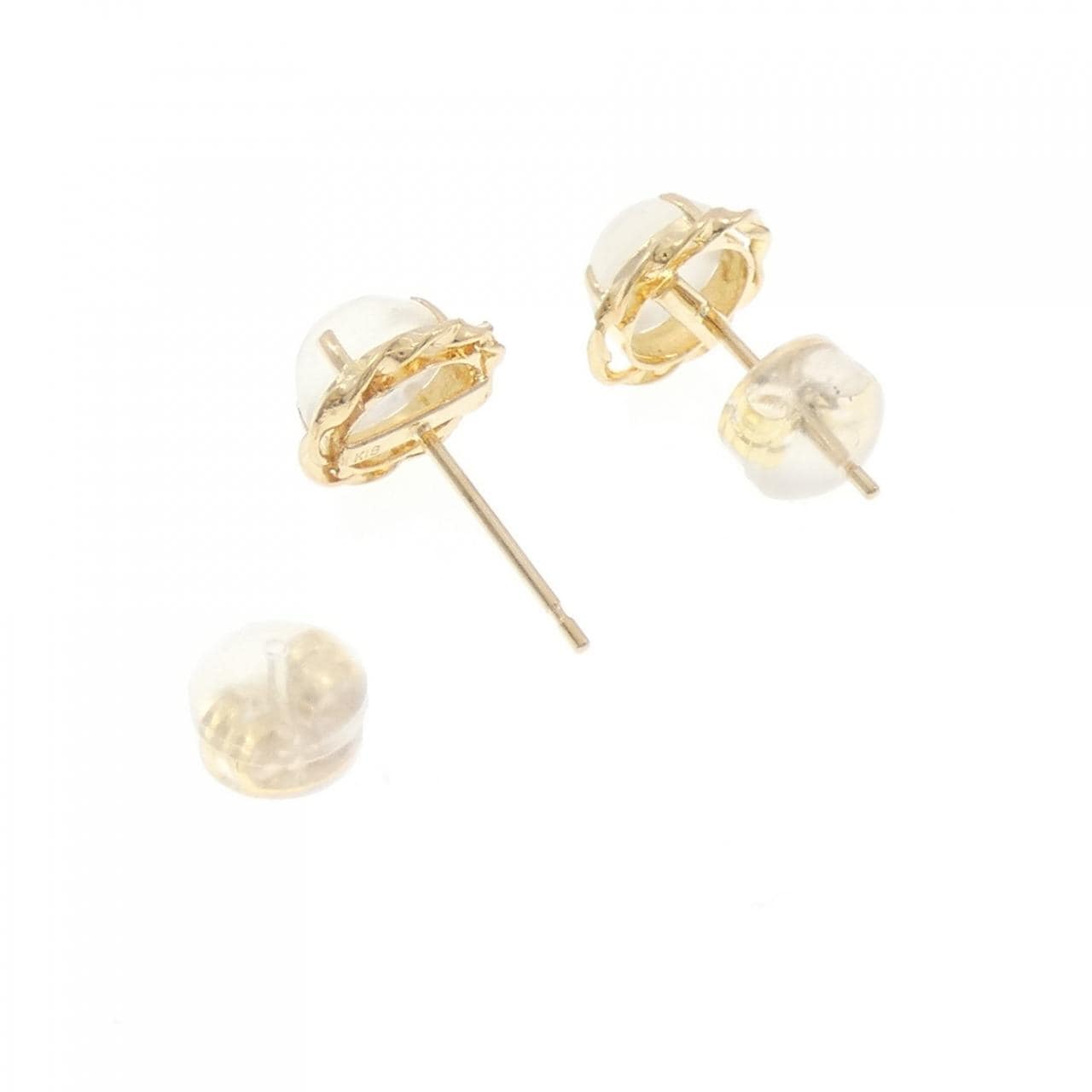 K18YG ムーンストーン ピアス