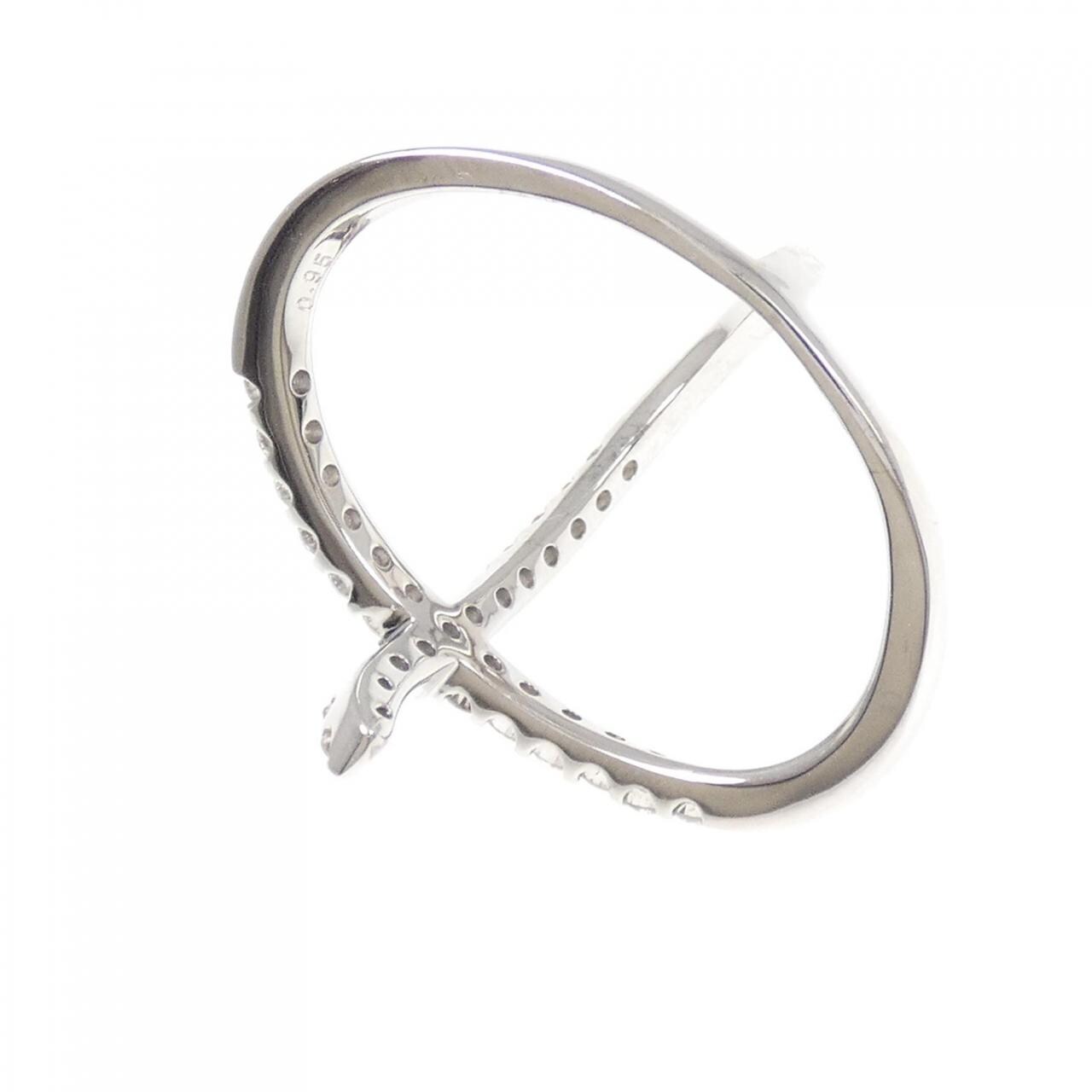 K18WG ダイヤモンド リング 0.95CT