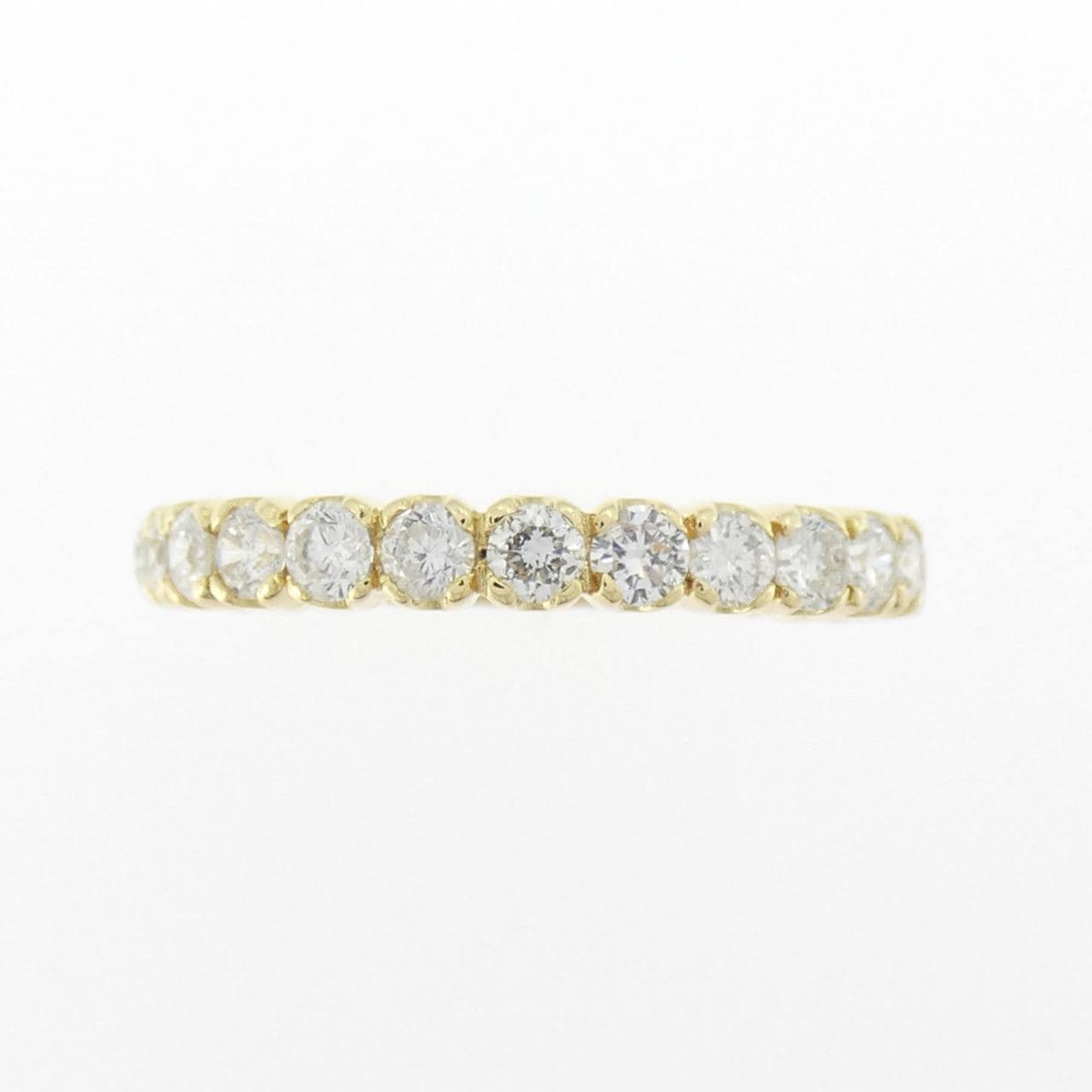 K18YG ハーフエタニティ ダイヤモンド リング 1.00CT