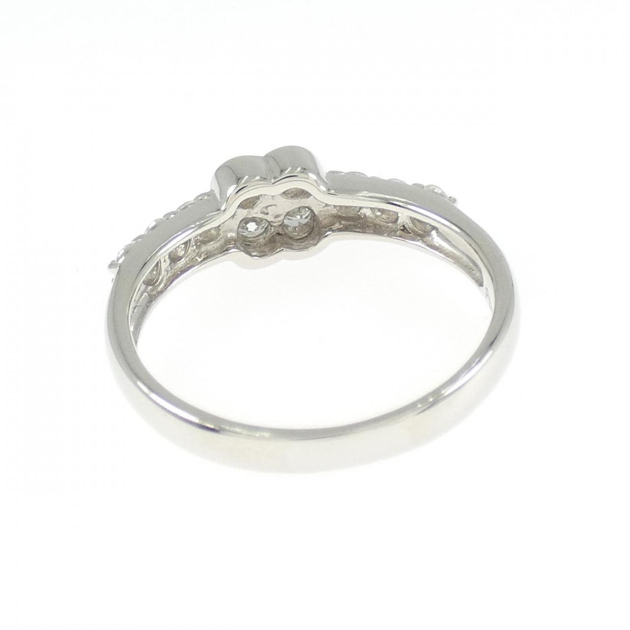 PT900 フラワー ダイヤモンド リング 0.50CT