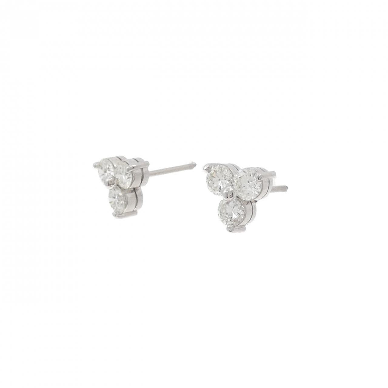 PT900 ダイヤモンド ピアス 0.81CT