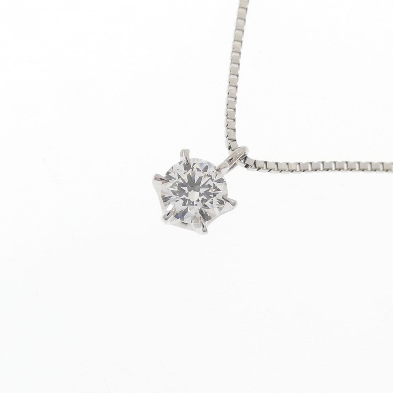 PT900/PT850 ソリティア ダイヤモンド ネックレス 0.245CT