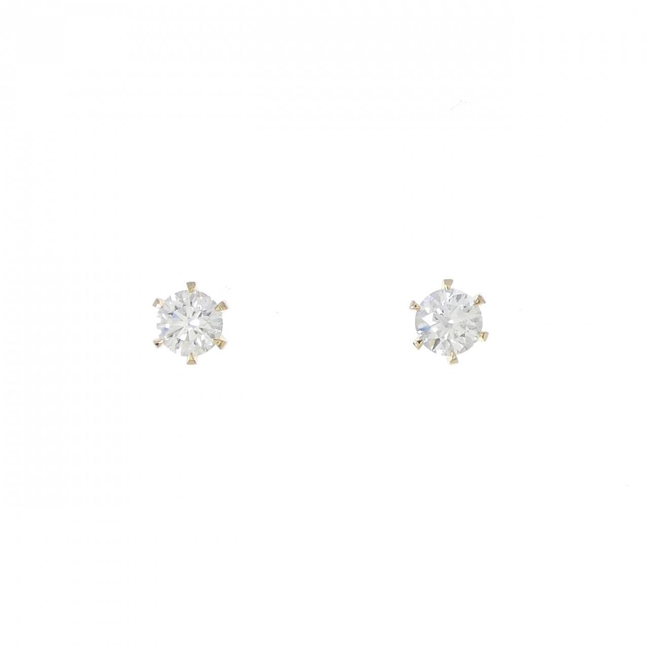 【リメイク】K18YG/ST ダイヤモンド ピアス 0.272CT 0.278CT E-F VS2 EXT