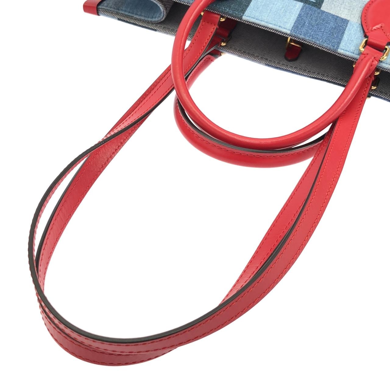 ルイヴィトン デニム モノグラム オンザゴー GM M44992 バッグ