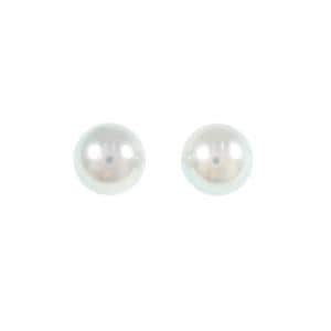 PT900 アコヤパール ピアス 7.6mm