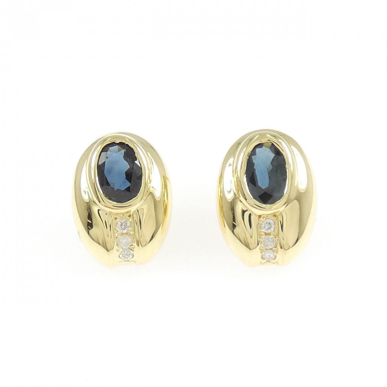 K18YG サファイヤ ピアス 1.85CT