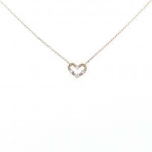 ジュピター ハート ダイヤモンド ネックレス 0.04CT