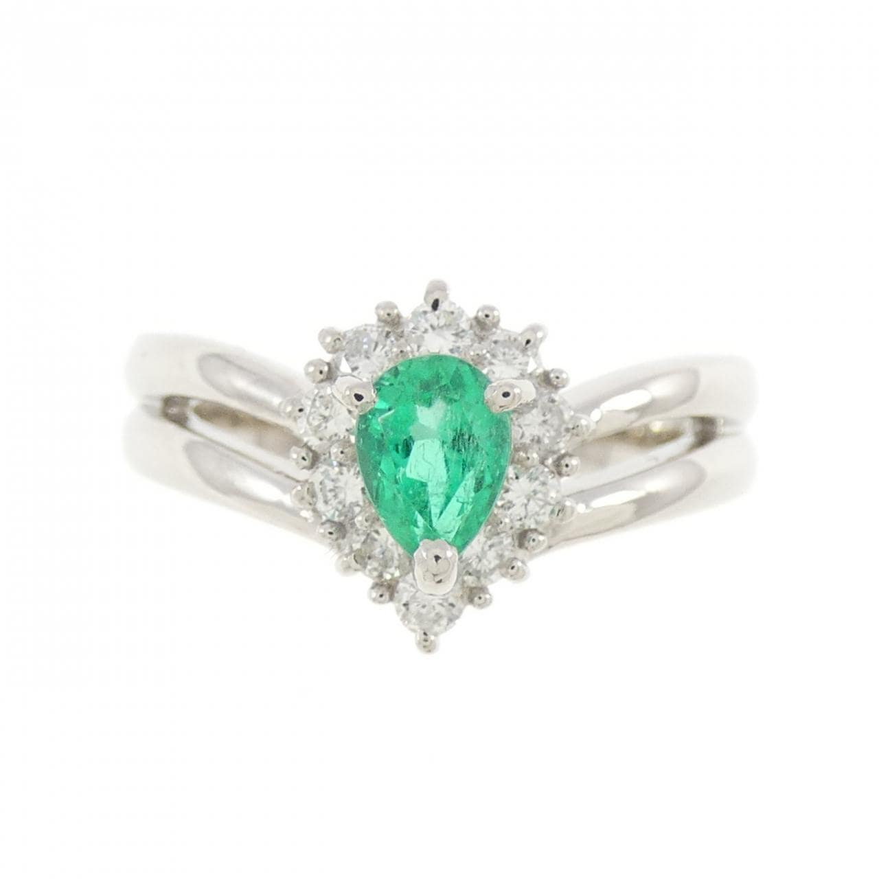PT900 エメラルド リング 0.32CT