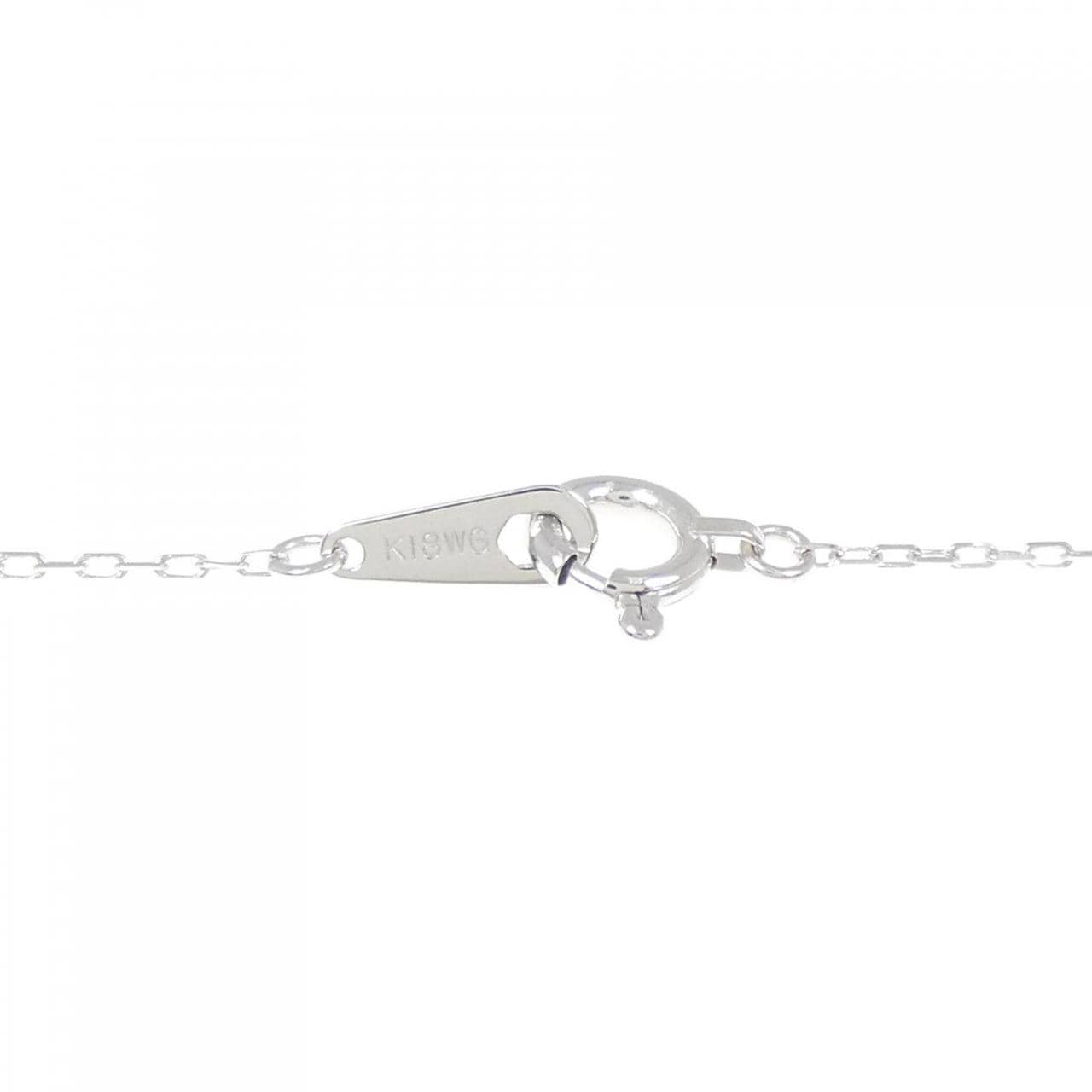 K18WG ダイヤモンド ネックレス 0.15CT