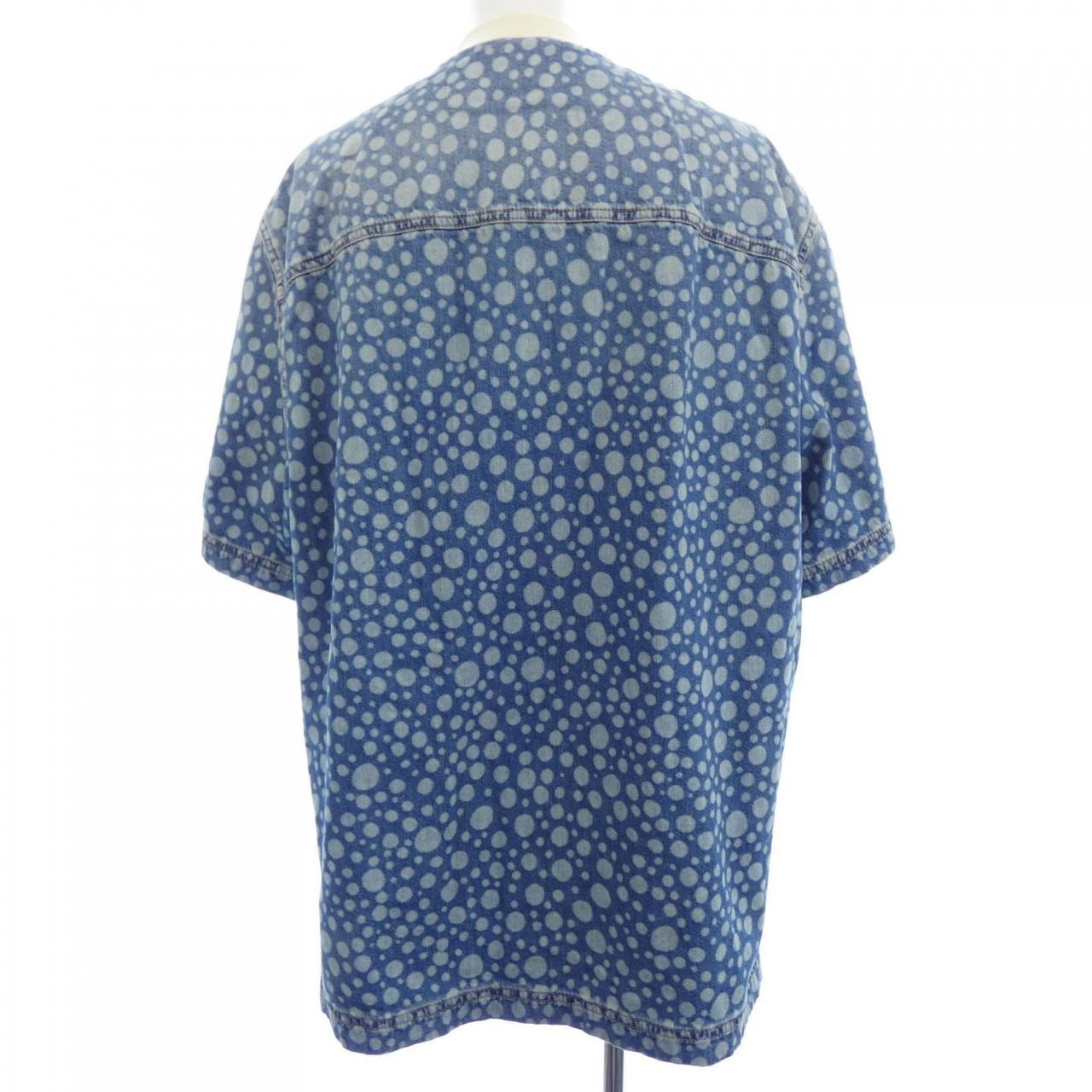 ルイヴィトン LOUIS VUITTON LV×YK インフィニティドットデニムシャツ HOS33WYN4 草間彌生 S/Sシャツ