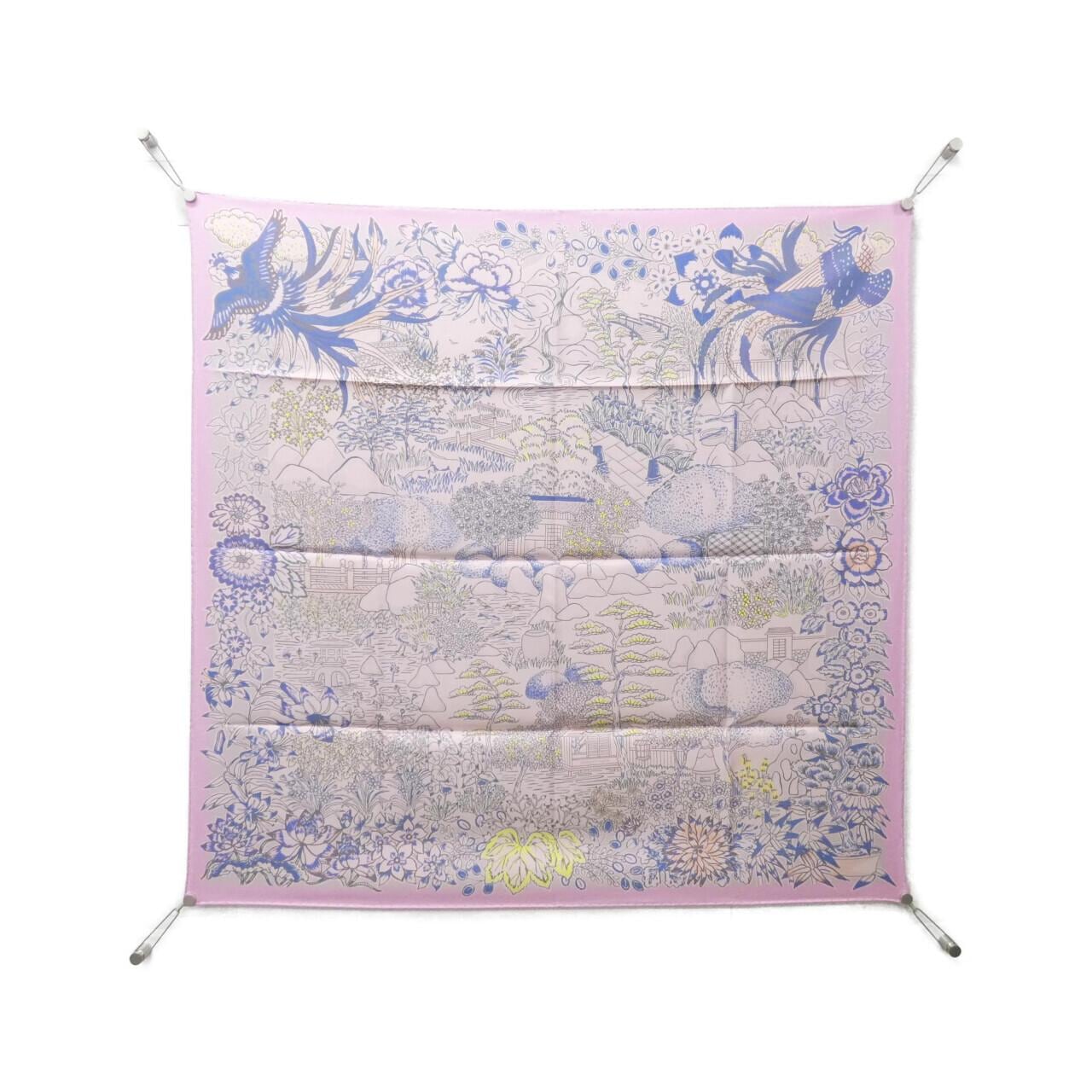 【未使用品】エルメス MILLE FEUILLES DE SOIE カレ ダブル フェイス 904126S スカーフ