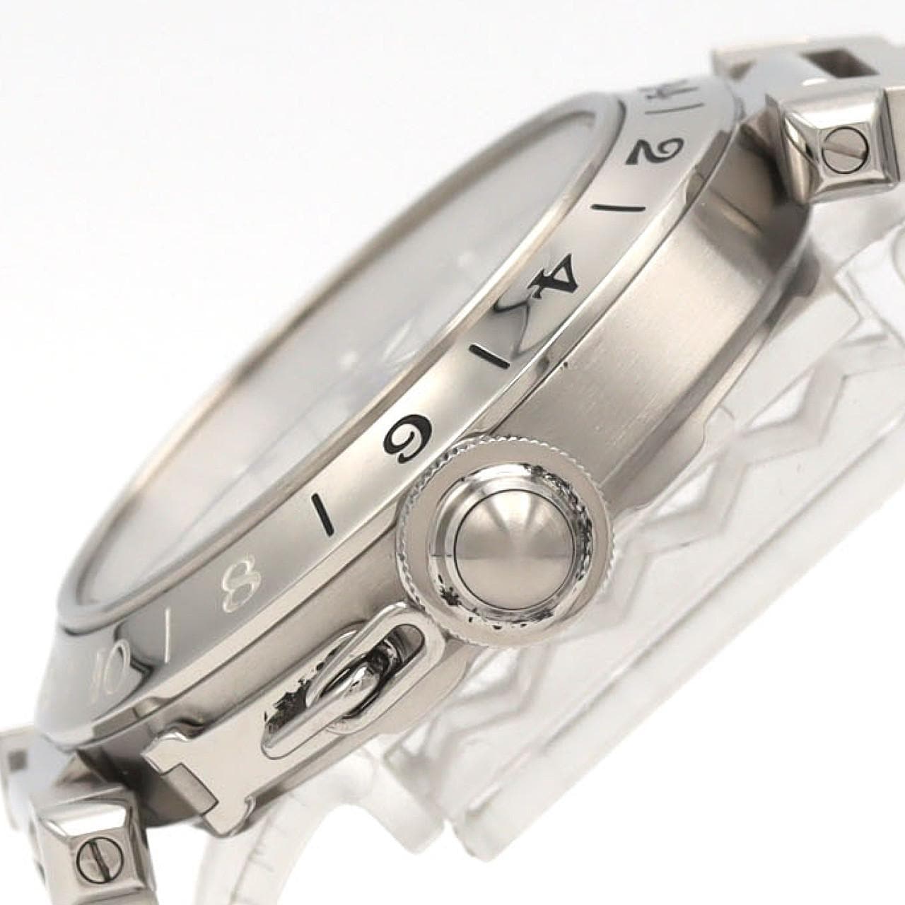 カルティエ パシャC GMT W31078M7 SS 自動巻
