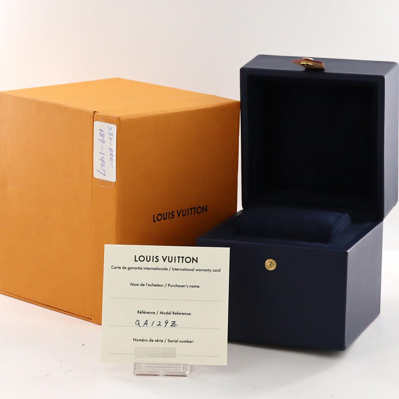 【ノーメンテナンス還元価格】ルイヴィトン タンブールクロノダミエコバルトVレインボー PVDxPG LIMITED QA129 SSxPG 自動巻