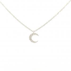 アガット ムーン ダイヤモンド ネックレス 0.05CT