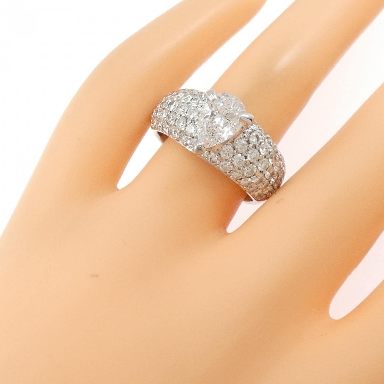 K18WG ダイヤモンド リング 1.322CT