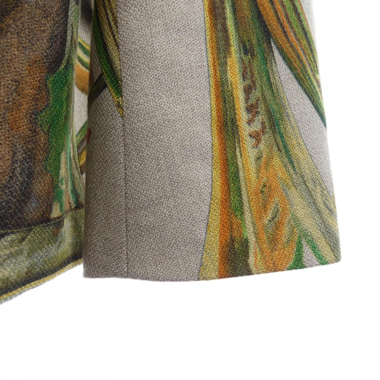 【ヴィンテージ】エルメス HERMES ホルンボタン ノーカラージャケット