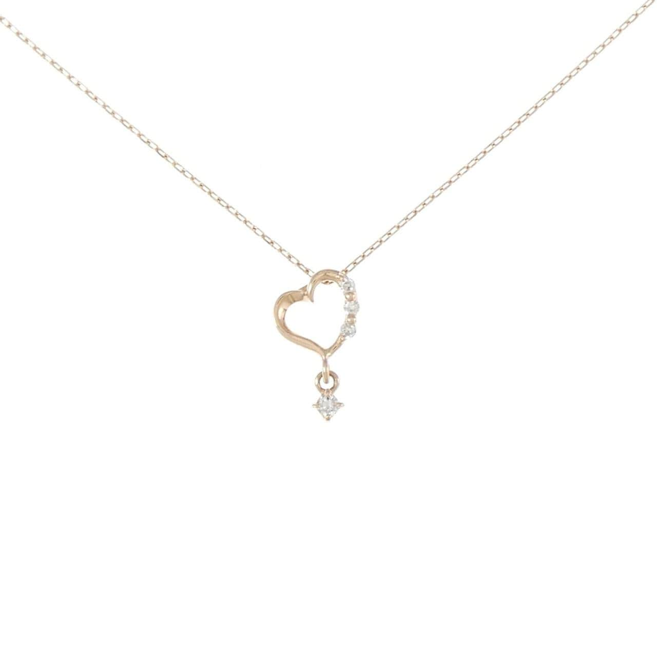 K10PG heart Diamond necklace