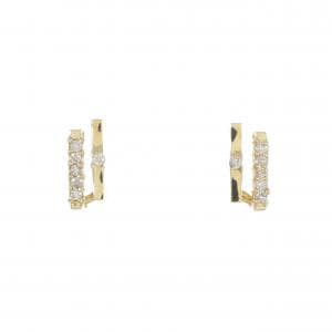 K18YG ダイヤモンド ピアス 0.12CT