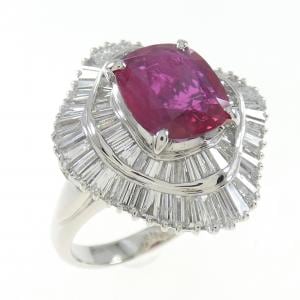 PT900 ルビー リング 2.37CT