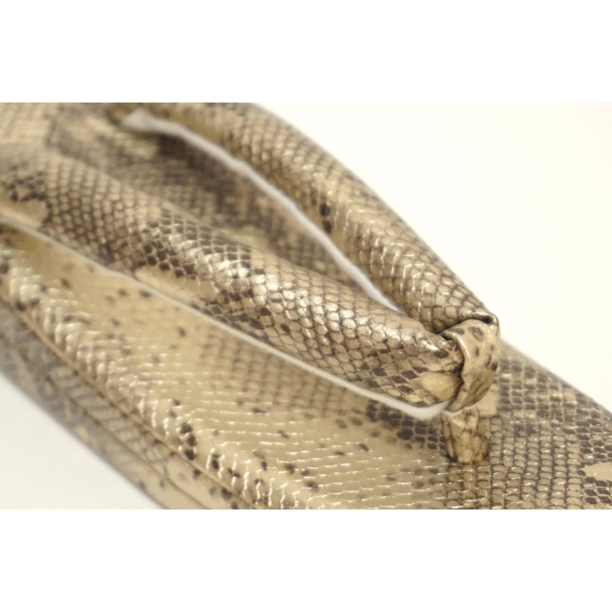 【新品】草履バッグセット　Ｆサイズ　パイソン柄