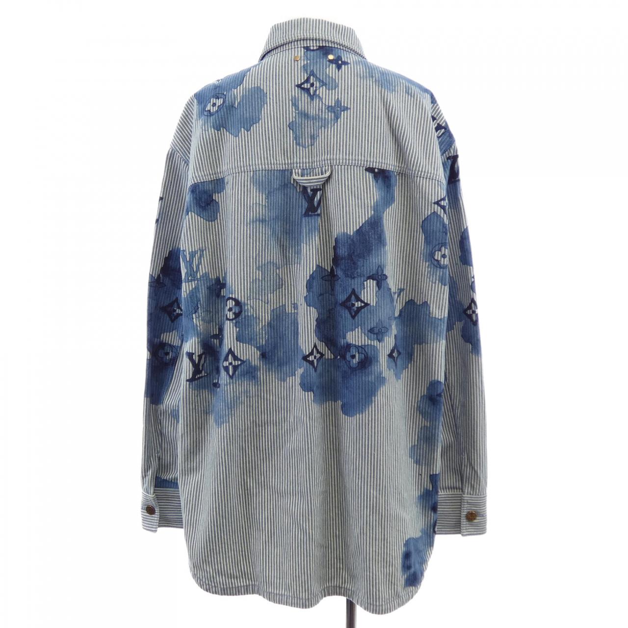 ルイヴィトン LOUIS VUITTON ストライプモノグラムワークウェア HLS05WBX7 デニムジャケット